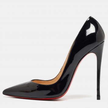 Pre Owned Christian Louboutin Black Patent Leather So Kate Pumps Size 39