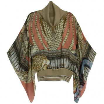 Pre Owned Class by Roberto Cavalli Turtleneck Top M