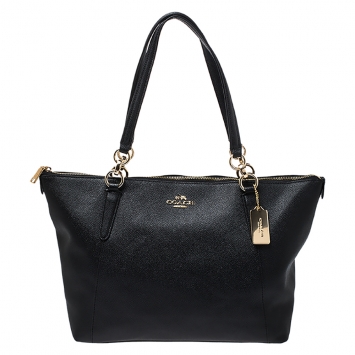 Pre Owned Coach Black Leather Ava Tote