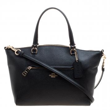 Pre Owned Coach Black Leather Taylor Tote