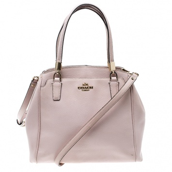 Pre Owned Coach Blush Pink Leather Tote