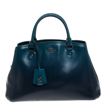 Pre Owned Coach Ombre Leather Margot Carryall Satchel