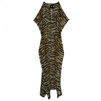 Pre Owned D and G Animal Print Kaftan M
