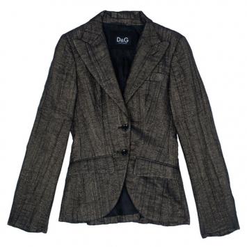 Pre Owned D and G Metallic Textured Jacket M