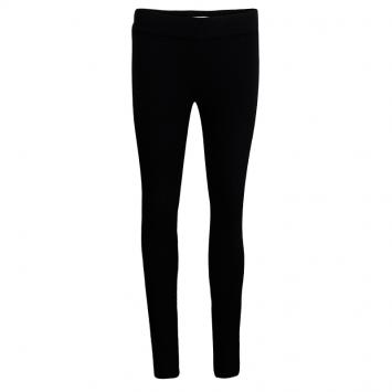 Pre Owned Diane Von Furstenberg Black Knit Elasticized Waist Stephanie Leggings S