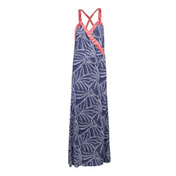 Pre Owned Diane Von Furstenberg Printed Silk Jersey Samson Wrap Maxi Dress L