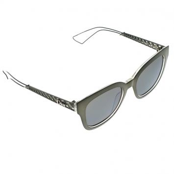 Pre Owned Dior Brown Mirrored YOV3U Diorama 1 Wayfarer Sunglasses