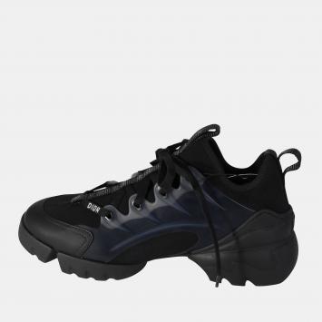 Pre Owned Dior Black Technical Fabric D-Connect Sneakers EU 39