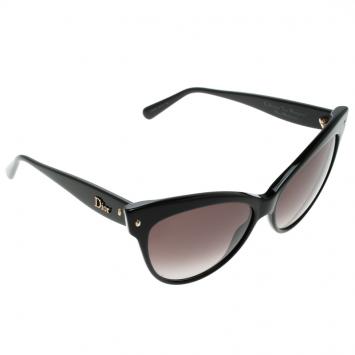 Pre Owned Christian Dior Mohotani Black/Brown Gradient 29AHA Collection "Les Maquisses" Cat Eye Sunglasses