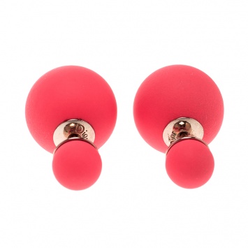 Pre Owned Dior Mise en Dior Tribales Pink Stud Earrings