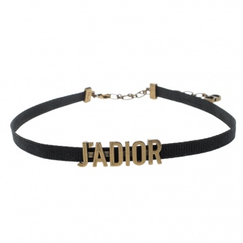 Pre Owned "J'ADIOR" Gold-Tone Finish Aged Metal Choker