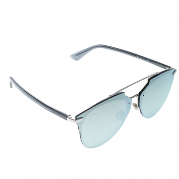 Pre Owned Dior Silver/Grey silver Mirrored Dior Reflected P S60RL Aviator Sunglasses