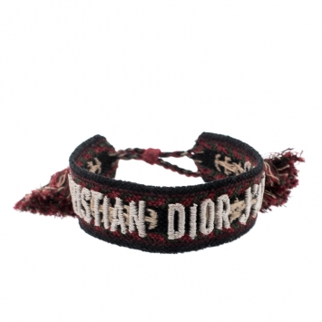 Pre Owned Dior J'Adior Multicolor Woven Tasseled Bracelet