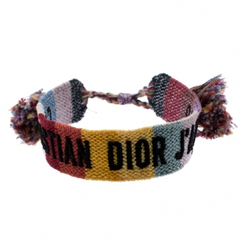 Pre Owned Dior J'Adior Multicolor Woven Bracelet