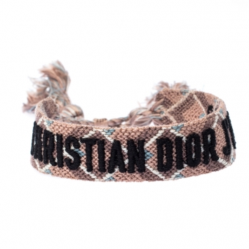 Pre Owned Dior J'Adior Multicolor Woven Adjustable Tassel Bracelet