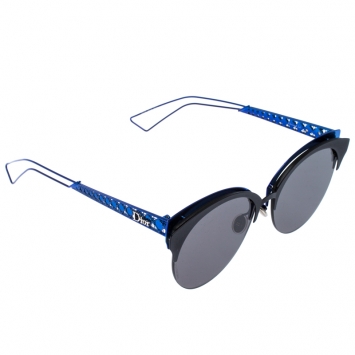 Pre Owned Dior Blue Tone/ Green G5V2K Diorama Club Cat Eye Sunglasses