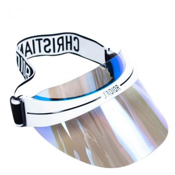 Pre Owned Dior Black/White Dior Club1 Sun Visor