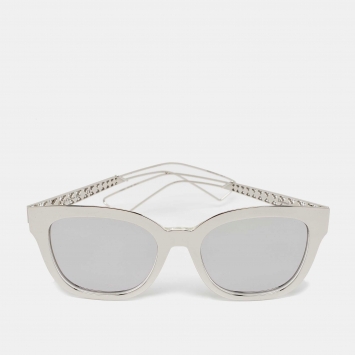 Pre Owned Dior Silver Mirrored Diorama Wayfarer Sunglasses