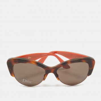 Pre Owned Dior Brown Envol 1 Cat Eye Sunglasses