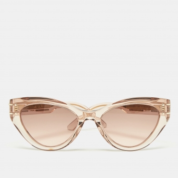 Pre Owned Dior Pink Gradient DiorSignature 871 Butterfly Sunglasses