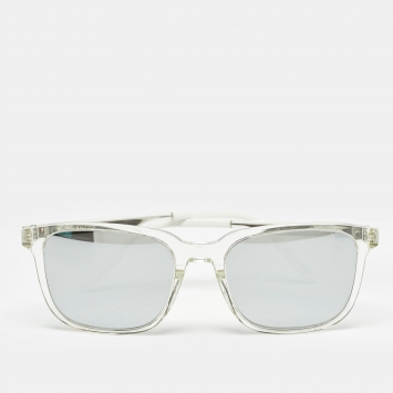 Pre Owned Dior Silver DiorTag SU Mirrored Rectangle Sunglasses