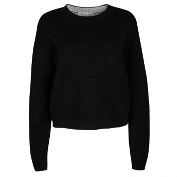 Pre Owned Dior Black Cashmere J'ADIOR 8 Sweater M