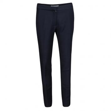Pre Owned Dior Navy Blue Wool Tailored Trousers S