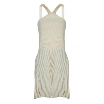 Pre Owned Dior Knit Strapless Dress M