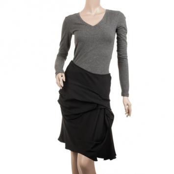 Pre Owned Christian Dior Black Ruffled Skirt