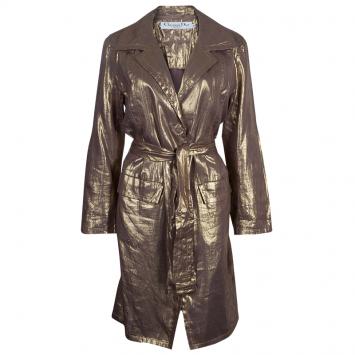 Pre Owned Dior Bronze Long Coat L