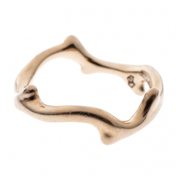 Pre Owned Dior Bois de Rose 18k Yellow Gold Ring Size 49