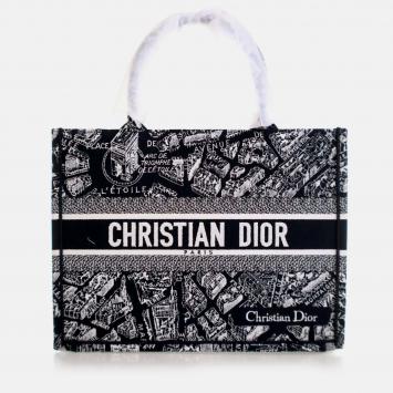Dior Medium Canvas Paris Map Book Tote