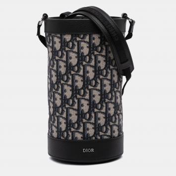 Dior Blue Oblique Canvas Thermo Bottle Holder