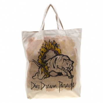 Pre Owned Dior Off White Printed Canvas Special Edition Dream Parade Tote
