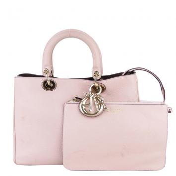 مملوكة مسبقًا Dior Pink Leather Diorissimo Satchel