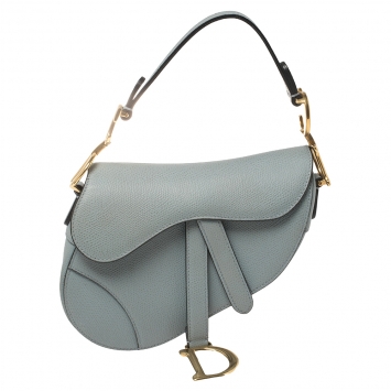مملوكة مسبقًا Dior Blue Leather Mini Saddle Bag