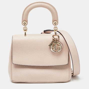 مملوكة مسبقًا Dior Pale Pink Leather Mini Be Dior Flap Bag