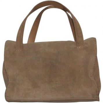 مملوكة مسبقًا DKNY Beige Camel Suede Leather Everyday Bag