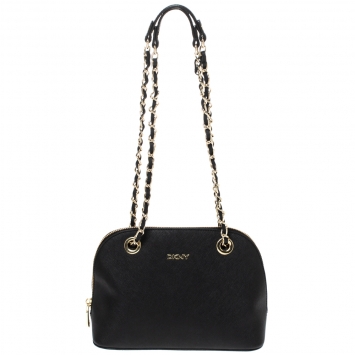 Pre Owned Dkny Black Leather Camille Shoulder Bag