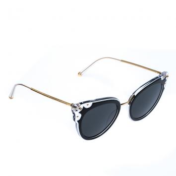 Pre Owned Dolce & Gabbana Black/Grey DG4340 Sunglasses