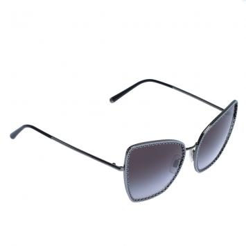 Pre Owned Dolce & Gabbana Grey Gradient/Black DG2212 Sunglasses