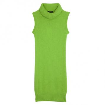 Pre Owned Dolce and Gabbana Turtleneck Wool Dress S