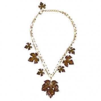 Pre Owned Dolce & Gabbana Leaves Necklace
