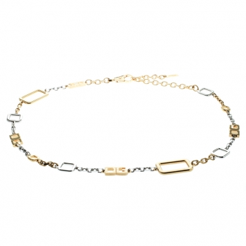 مملوكة مسبقًا Dolce and Gabbana Two Tone Chain Link Belt