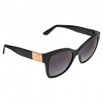 Pre Owned Dolce & Gabbana Black/ Grey Gradient DG 4309 Cat Eye Sunglasses