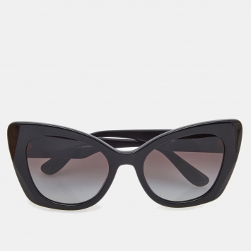 Pre Owned Dolce & Gabbana Black DG4405 Butterfly Sunglasses