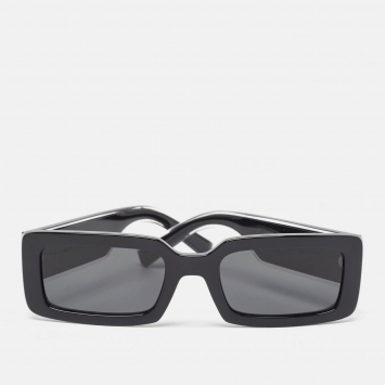 Pre Owned Dolce & Gabbana Black/White DG6187 Rectangle Sunglasses