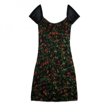 Pre Owned Dolce and Gabbana Bustier Floral Dress M