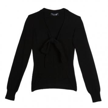 Pre Owned Dolce and Gabbana Tie Wool Top S