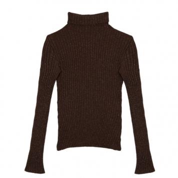Pre Owned Dolce and Gabbana Turtleneck Ribbed Top XS